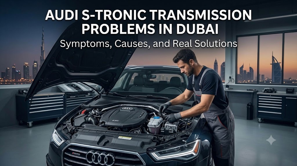 Audi S-Tronic Transmission Problems in Dubai: Symptoms, Causes, and Real Solutions