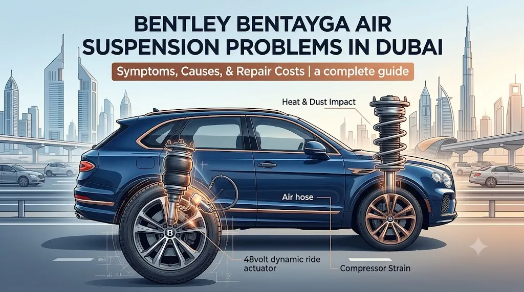 Bentley Bentayga Air Suspension Problems in Dubai Symptoms, Causes, and Repair Costs