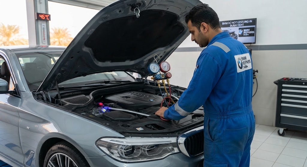BMW AC Not Cooling in Dubai Heat: Causes, Fixes & Repair Cost